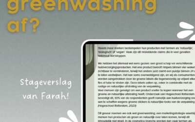 Wat weet jij al van greenwashing af?